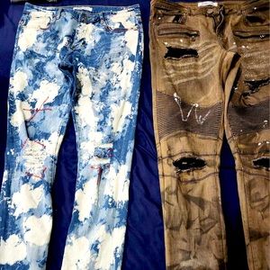 Urban fashion Embellish NYC denim jeans